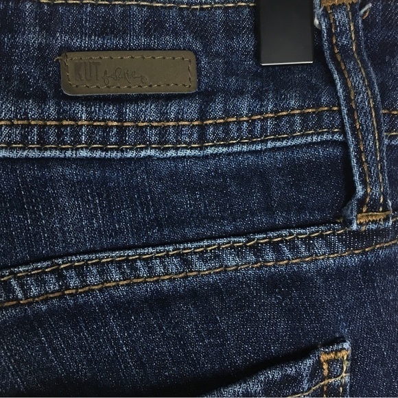 KUT FROM THE CLOTH Jeans Cameron Cuffed Straight Leg Crop Stretch Denim Size 2 - Picture 6 of 11